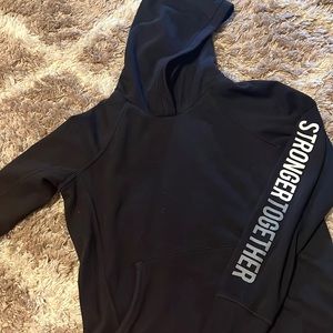 NEVER WORN BLACK ATHLETA “STRONGER TOGETHER” HOODIE